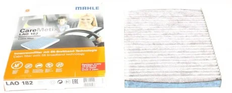 Фільтр салону VW T5, T6 03-, TOUAREG I 02-10 CareMetix (вир-во KNECHT-MAHLE) LAO182 MAHLE / KNECHT LAO 182
