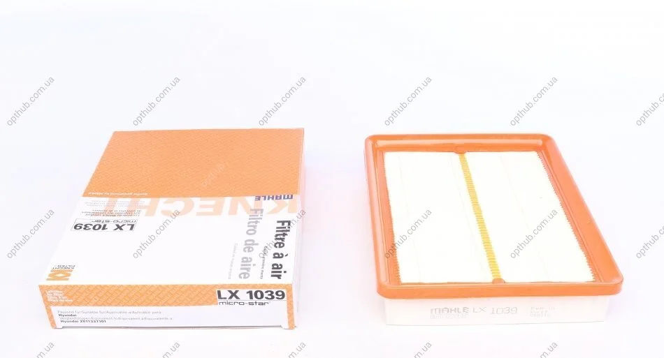 Фильтр воздушный (пр-во Knecht-Mahle) MAHLE / KNECHT LX1039 (фото 1)