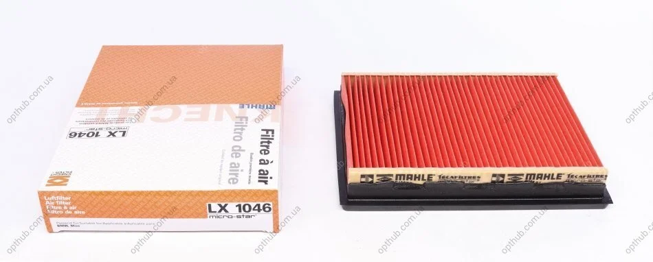 Фільтр повітряний (вир-во Knecht-Mahle) LX1046 MAHLE / KNECHT LX 1046 (фото 1)