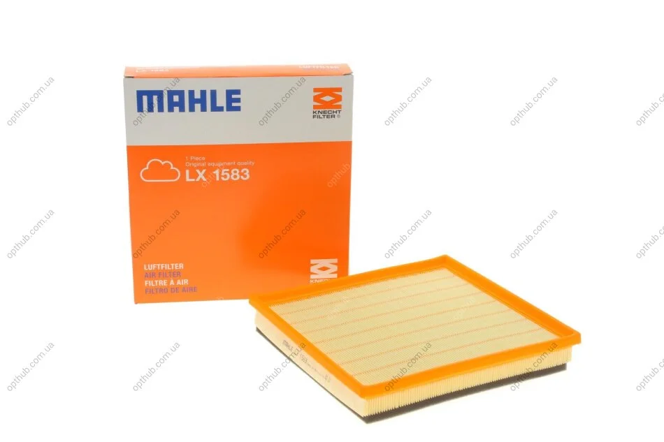 Фільтр повітряний (вир-во Knecht-Mahle) LX1583 MAHLE / KNECHT LX 1583 (фото 1)