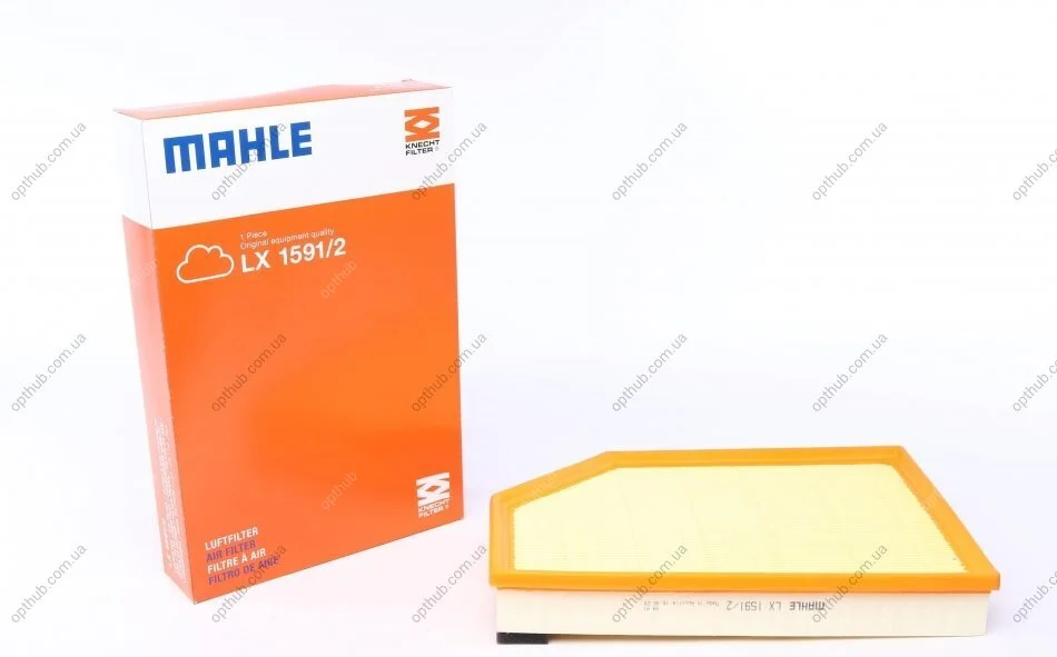 Фільтр повітряний (вир-во Knecht-Mahle) LX1591/2 MAHLE / KNECHT LX 1591/2 (фото 1)