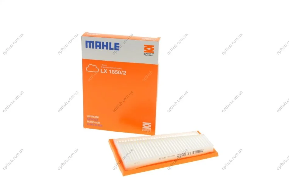 Фільтр повітряний MB C, E-CLASSE (W/S203, W/S211) 05-, правий (вир-во KNECHT-MAHLE) LX1850/2 MAHLE / KNECHT LX 1850/2 (фото 1)