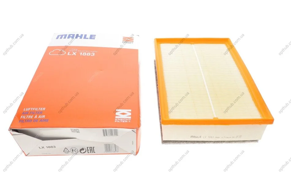 Фільтр повітряний (вир-во Knecht-Mahle) LX1883 MAHLE / KNECHT LX 1883 (фото 1)