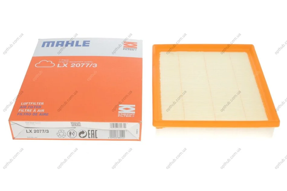 Фільтр повітряний BMW 1 (F20/F21), 3 (F30/F31/F80) 11- (вир-во KNECHT-MAHLE) LX2077/3 MAHLE / KNECHT LX 2077/3 (фото 1)