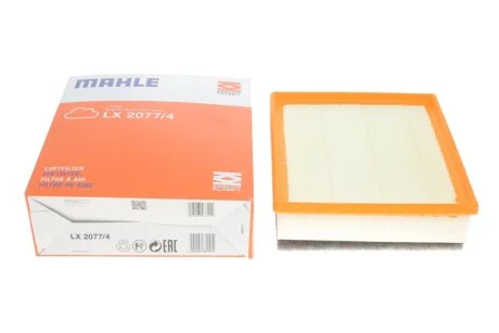 Фильтр воздушный (пр-во Knecht-Mahle) LX2077/4 MAHLE / KNECHT LX 2077/4