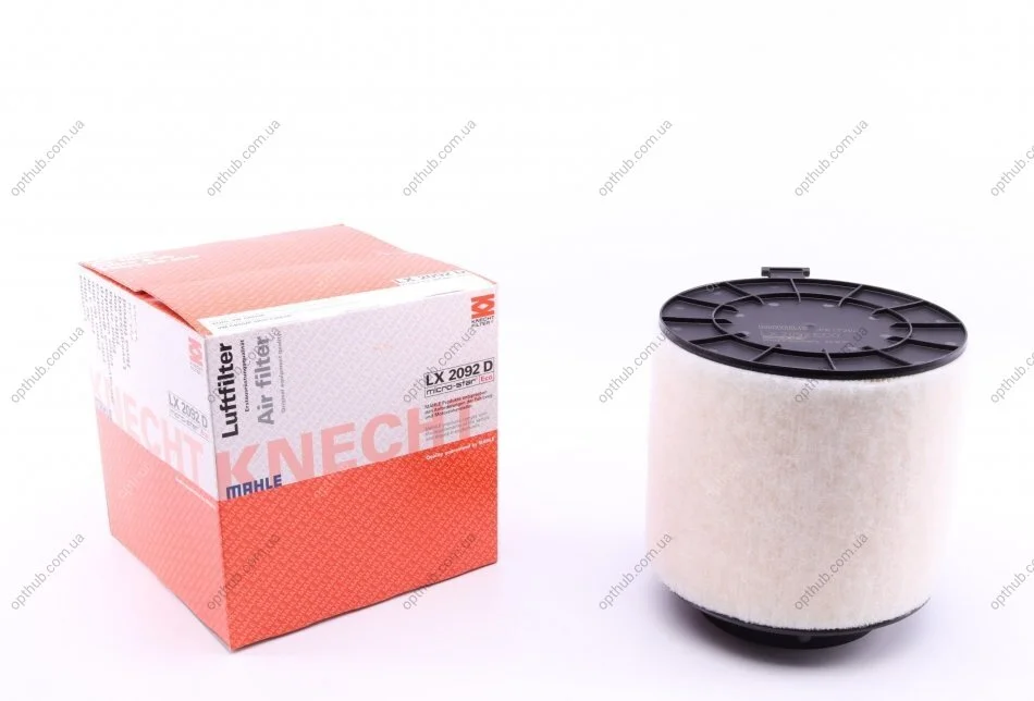 Фільтр повітряний (вир-во Knecht-Mahle) LX2092D MAHLE / KNECHT LX 2092D (фото 1)