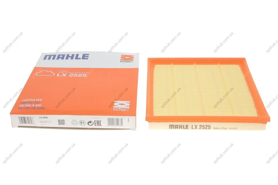 Фільтр повітряний (вир-во Knecht-Mahle) LX2525 MAHLE / KNECHT LX 2525 (фото 1)