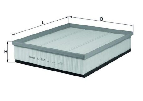 Фільтр повітряний VOLKSWAGEN -ua MAHLE / KNECHT LX3139