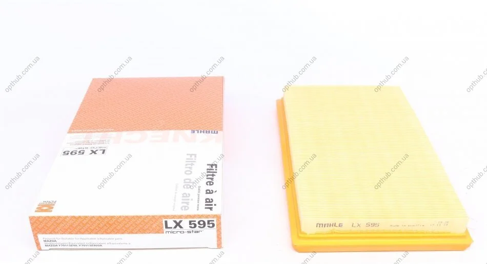 Фільтр повітряний (вир-во Knecht-Mahle) LX595 MAHLE / KNECHT LX 595 (фото 1)