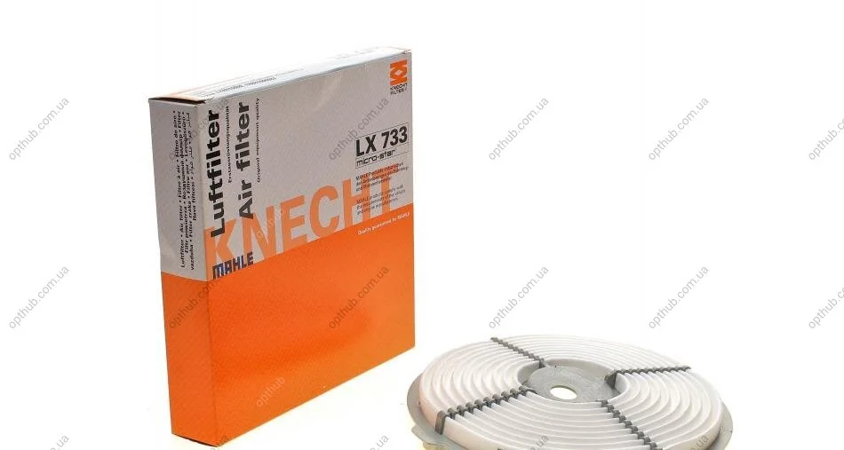 Фільтр повітряний (вир-во Knecht-Mahle) MAHLE / KNECHT LX733 (фото 1)