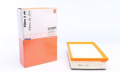 Фильтр воздушный FORD TRANSIT 2.0 TDCI EcoBlue 16- (KNECHT-MAHLE) LX935/3 MAHLE / KNECHT LX 935/3