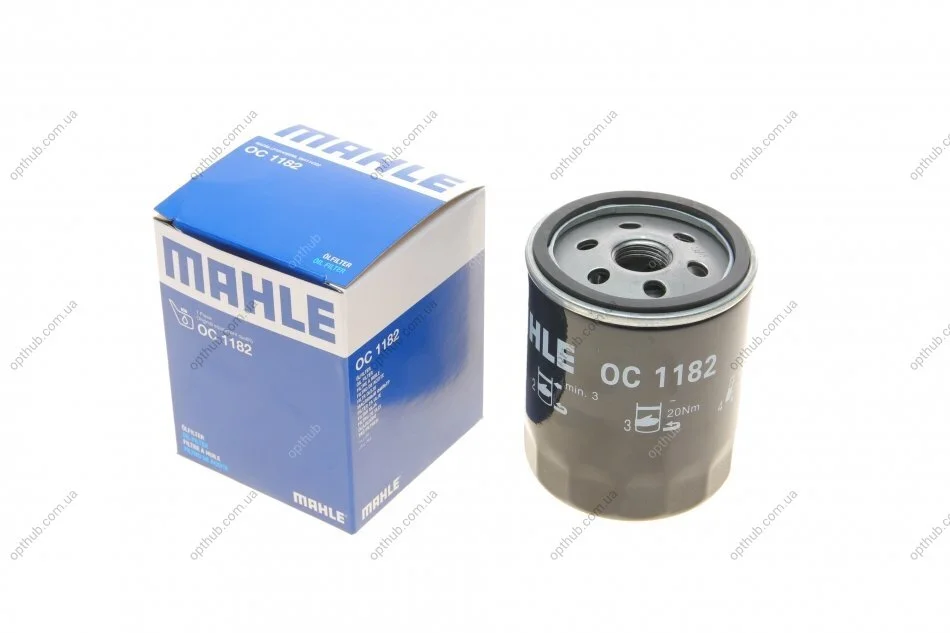 Фільтр масляний двигуна MAZDA 3, 6 1.5-2.2 D, 1.8-2.0 MZR 02- (вир-во KNECHT-MAHLE) OC1182 MAHLE / KNECHT OC 1182 (фото 1)