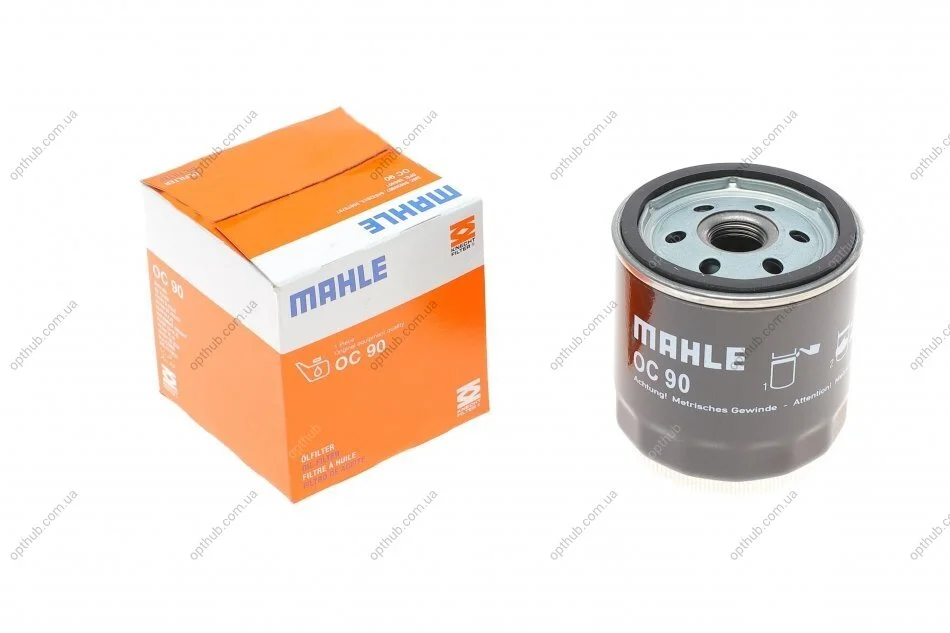 Фильтр масляный Opel 85- (benzin) (h=80mm) KNECHT UA63 MAHLE / KNECHT OC 90 (фото 1)