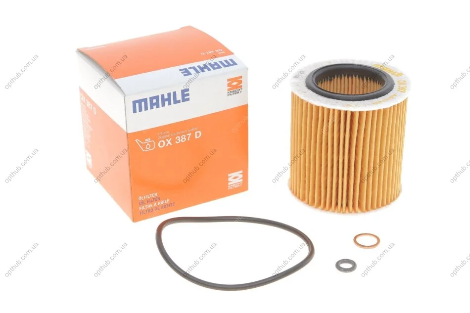 Фільтр масляний двигуна (вир-во Knecht-Mahle) MAHLE / KNECHT OX387D (фото 1)