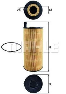 Масляний фільтр MAHLE / KNECHT OX 423/9D