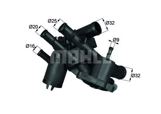 Термостат VW GOLF IV 1.6FSI 02- TM4109 MAHLE / KNECHT TM 4 109 (фото 1)