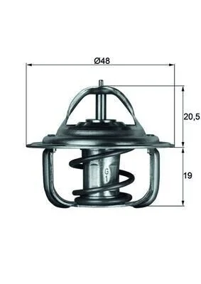 Термостат MAHLE / KNECHT TX 1 71 D (фото 1)