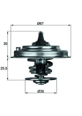 Термостат MAHLE / KNECHT TX 30 71 D (фото 1)