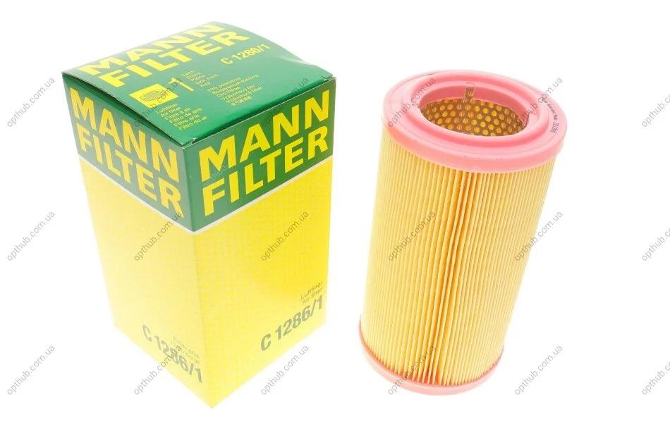 Фільтр повітряний Citroen Berlingo/Xsara/Peugeot 306/Partner 1.8-1.9D/TD 96-02 -FILTER UA63 MANN C 1286/1 (фото 1)