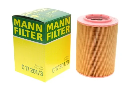 Фильтр повитряний VW T4/Multivan 1.8/1.9D/TD/2.0/2.4D/2.5 90-03 -FILTER UA63 MANN C 17 201/3