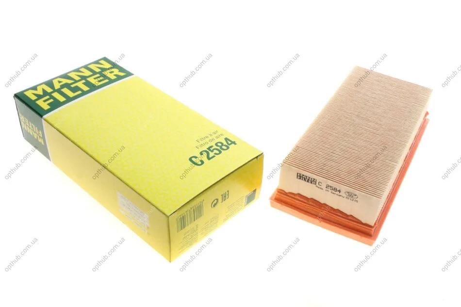 Фільтр повітряний Mitsubishi Colt 1.1-1.5 04-12/Smart Forfour 1.1-1.5 04-06 -FILTER UA63 MANN C 2584 (фото 1)