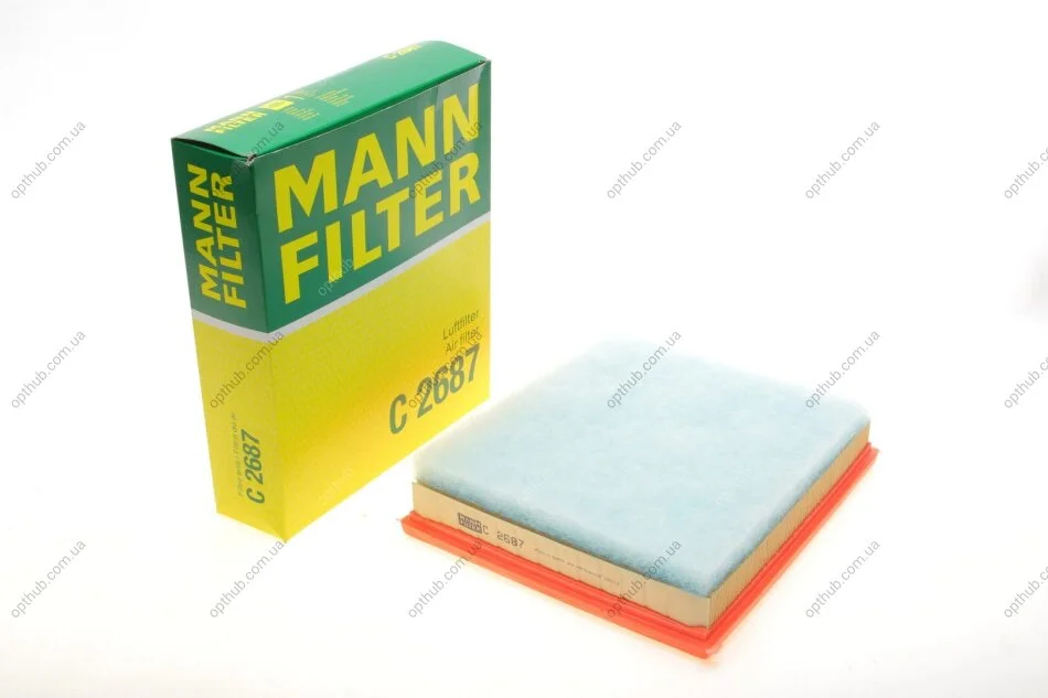 Фільтр повітряний Ford Ka 1.0i 98-99/1.3/1.6 02-08 -FILTER UA63 MANN C 2687 (фото 1)