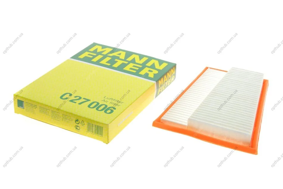 Фільтр повітряний MB C, E-CLASSE (W/S203, W/S211) 05-, правий (вир-во) C27006 MANN C 27 006 (фото 1)