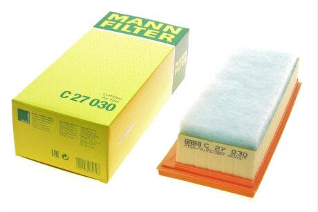 Фільтр повітряний RENAULT LOGAN II, DUSTER II 0.9-1.2 TCE, 1.5 DCI 13- MANN C 27 030