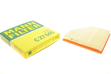 Фільтр повітряний BMW 1 (F20/F21)/2 (F22/F23)/3 (F30/F31/F34)/4 (F32/F33/F36) 2.0/3.0 B48/B58 16 UA63 MANN C 27 045