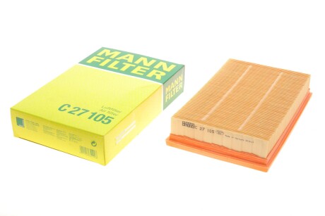 Фільтр повітряний Ford Focus 1.6TDCI 04-07/Mazda 3 1.6D 04-09/Volvo C30/S40/V50 1.6D 05-07 UA63 MANN C 27 105