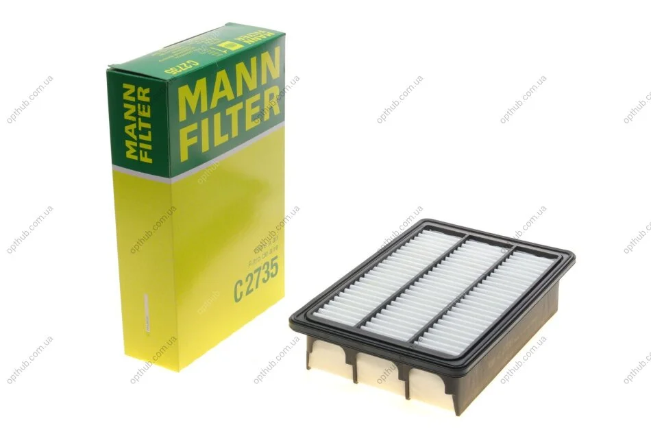 Фільтр повітряний Hyundai Santa Fe 2.2CRDi/2.7 V6 06-09 -FILTER UA63 MANN C 2735 (фото 1)
