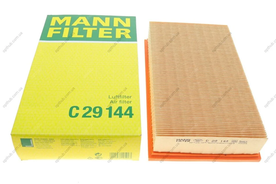Фільтр повітряний MB E-class (124) 2.0 M111 93-97/W124/S124/C124 2.0/2.2 92-93 -FILTER UA63 MANN C 29 144 (фото 1)