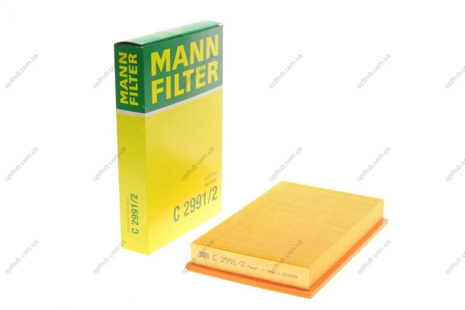 Фільтр повітряний Opel Vectra A 1.6-2.0 88-95/Calibra 2.0 90-97 -FILTER UA63 MANN C 2991/2 (фото 1)