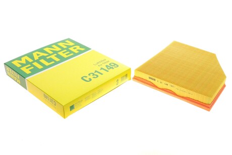 Фільтр повітряний BMW 5 (E60/E61) 2.0/4.0/4.4/4.8 N43/N62 03-10/6 (E63/E64) 4.4/4.5 N62 03-1 (opt-om) MANN C 31 149