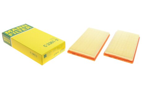 Фільтр повітряний MB C (W204/C204/S204), E (W/S211/S212) 06-14 (2шт.) C3361-2 MANN C 3361-2