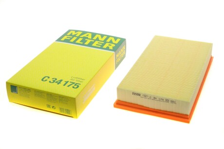 Фільтр повітряний MB E-class (W210) 2.0-4.3 M111-M113/M119/2.2CDI OM611/2.0D-3.0D OM604-606 95-0 UA63 MANN C 34 175