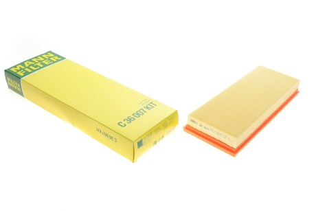 Фільтр повітряний Citroen Berlingo/C3/C4/C5/Opel Combo/Peugeot 2008-5008/208-408/Partner/Fia UA63 MANN C 36 007 KIT