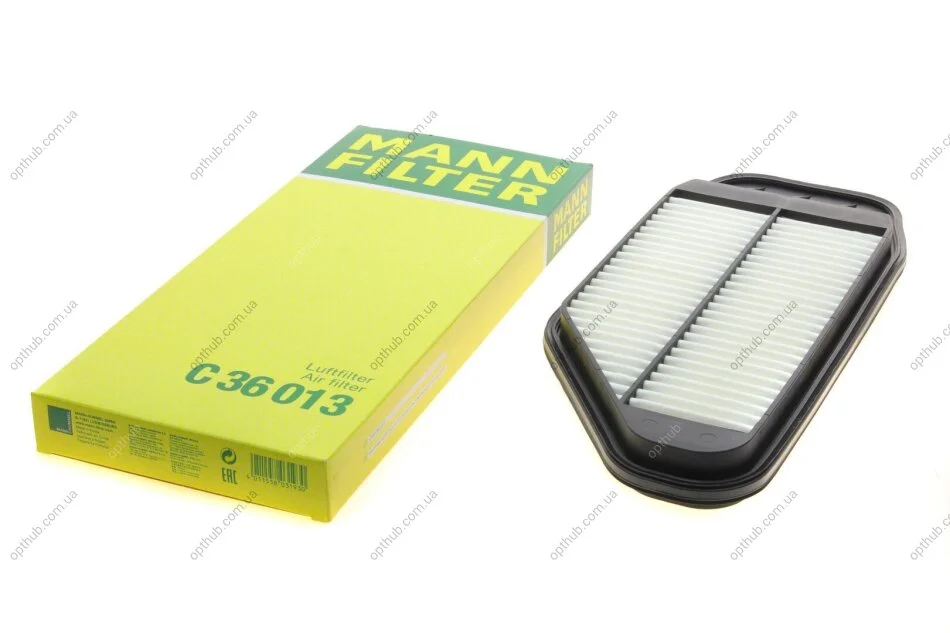 Фільтр повітряний Chevrolet Spark 1.0-1.2 10- -FILTER UA63 MANN C 36 013 (фото 1)