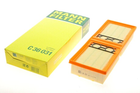 Фільтр повітряний Alfa Romeo Giulia/Stelvio 2.0 Turbo/2.2D/JTDm 16- -FILTER (opt-om) MANN C 36 031