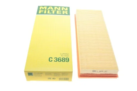 Фільтр повітряний MB E-class (W211)/S-class (W220) 5.5 AMG M113 02-06/G-class/SL 5.5 AMG M113 04-1 UA63 MANN C 3689