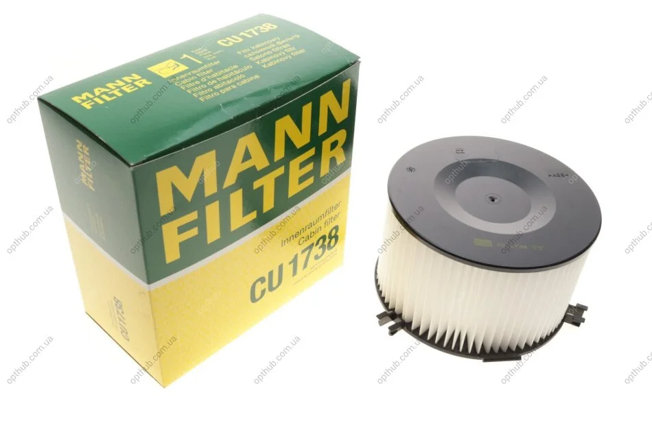 Фільтр салону VW T4/Multivan 90-03 -FILTER UA63 MANN CU 1738 (фото 1)