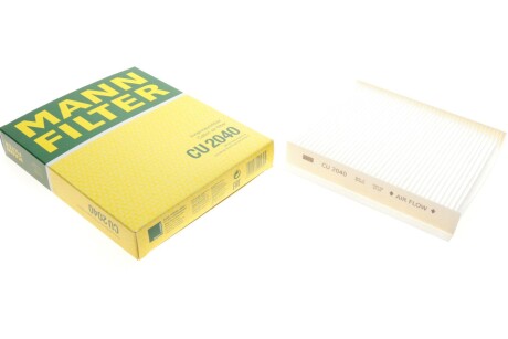 Фільтр салону Citroen Nemo/Peugeot Bipper/Fiat Fiorino/Qubo 08-/Tipo 15-/Doblo 10-/Opel Combo (opt-om) MANN CU 2040