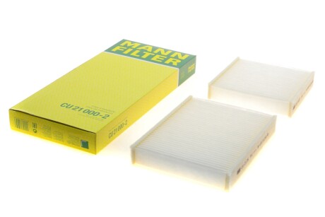 Фільтр салону Citroen C3 09-/C4 Cactus/Peugeot 2008 13-/207 06-15/208 12- (к-кт 2шт.) UA63 MANN CU 21 000-2