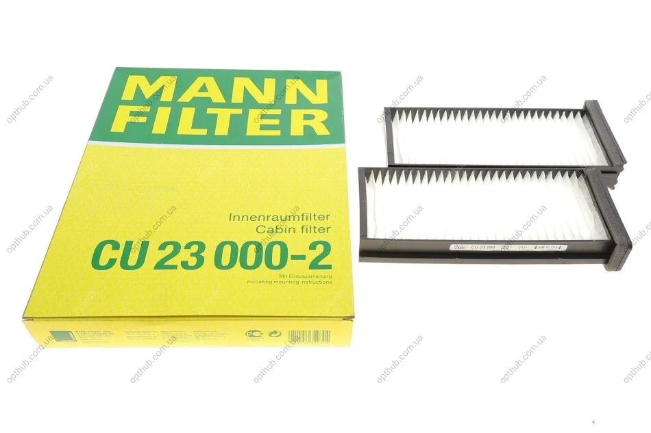 Фільтр салону Mitsubishi Carisma/Colt 00-06/Lancer 92-03/L200/Pajero Sport 96-08 (к-кт 2шт.) UA63 MANN CU 23 000-2 (фото 1)