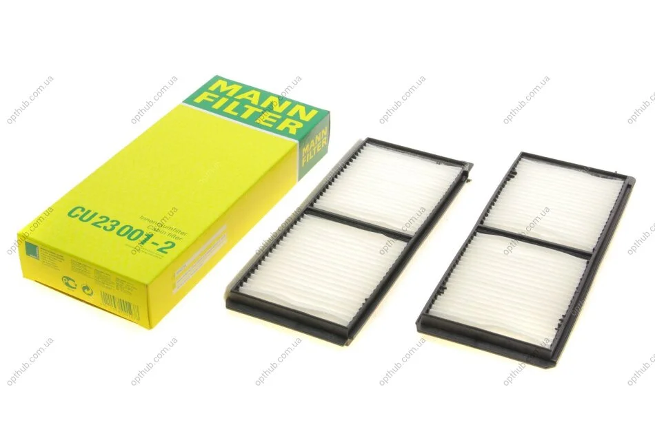 Фільтр салону Mazda 2 07-15 (к-кт 2шт) -FILTER UA63 MANN CU 23 001-2 (фото 1)
