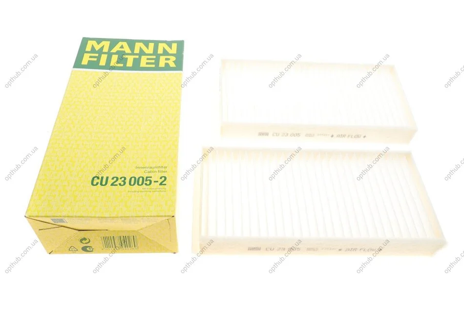 Фільтр салону BMW 2 (F44/F45/F46) 14-16/X1 (F48) 15-16/i3 (I01)/Mini Mini III 13-16 (к-кт (opt-om) MANN CU 23 005-2 (фото 1)