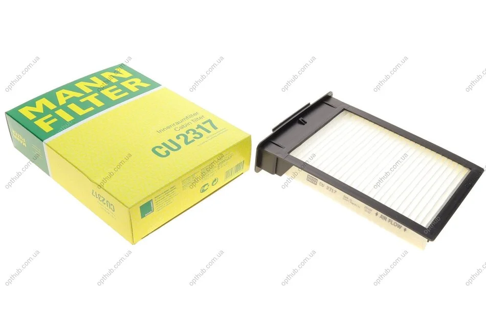 Фільтр салону Citroen C1/Peugeot 107/Toyota Aygo 05-14 (+AC) -FILTER UA63 MANN CU 2317 (фото 1)