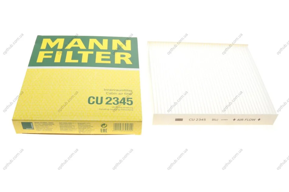Фильтр салона Nissan Almera/Primera/Tino 00-/Lexus GS/IS/RC 12- -FILTER UA63 MANN CU 2345 (фото 1)