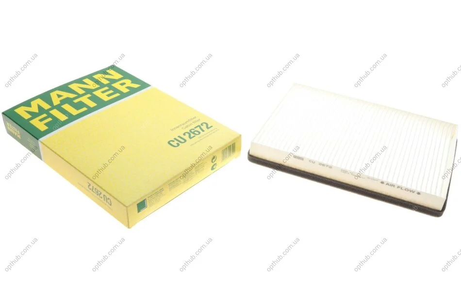 Фільтр салону VW Passat 92-94 -FILTER UA63 MANN CU 2672 (фото 1)