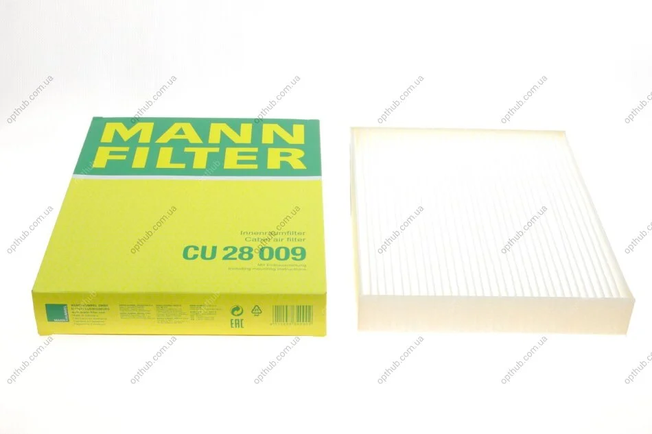 Фільтр салону Ford Focus/Kuga/Explorer 18-/Ranger 22-/Mustang Mach-E 20- -FILTER UA63 MANN CU 28 009 (фото 1)
